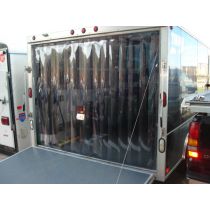 Truck and Trailer Strip Door - 96 in. X 168 in. Frosted 12 in. strips with 66% overlap - common door kit  (Hardware included)